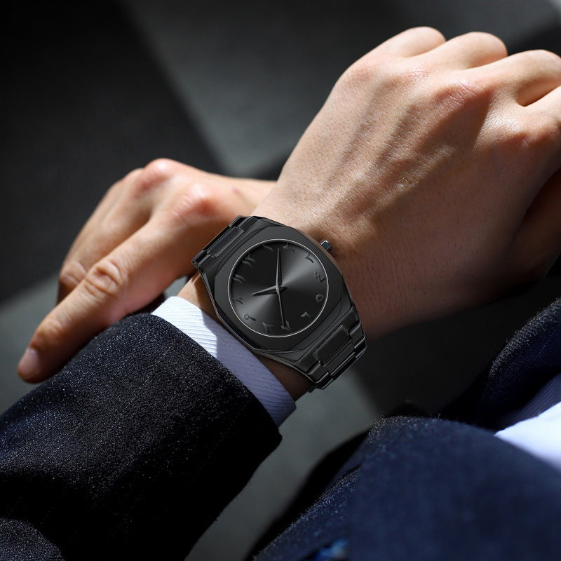 High-grade Alloy Arabic Dial Men's Waterproof Watch   (Available)