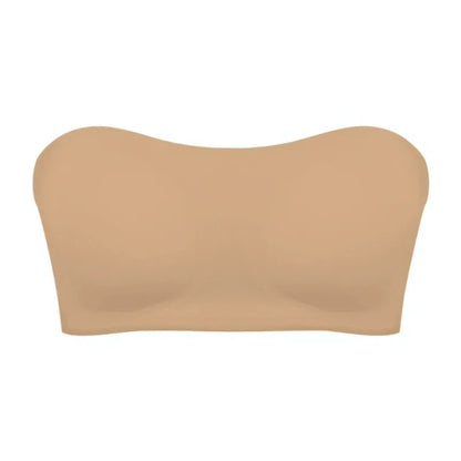 Women's strapless bra cross side buckle underwear