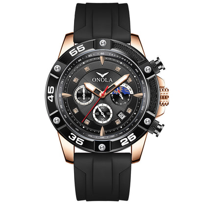 Fashion Casual New Style Multifunctional Quartz Waterproof Tape Watch