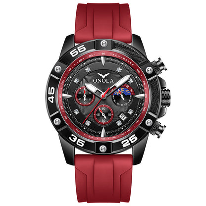Fashion Casual New Style Multifunctional Quartz Waterproof Tape Watch