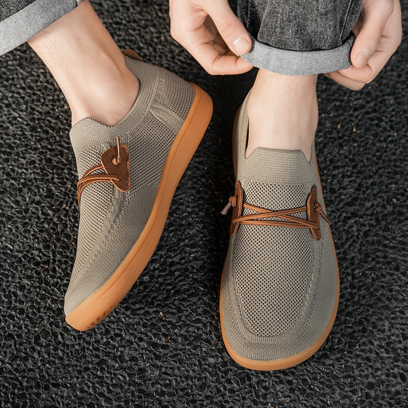 Breathable Mesh Surface Flying Woven Sports Casual Shoes Trendy Running Shoes  (Available)