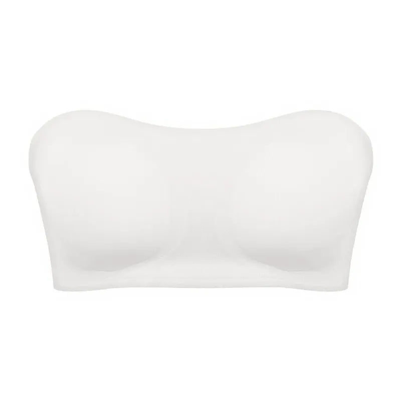 Women's strapless bra cross side buckle underwear