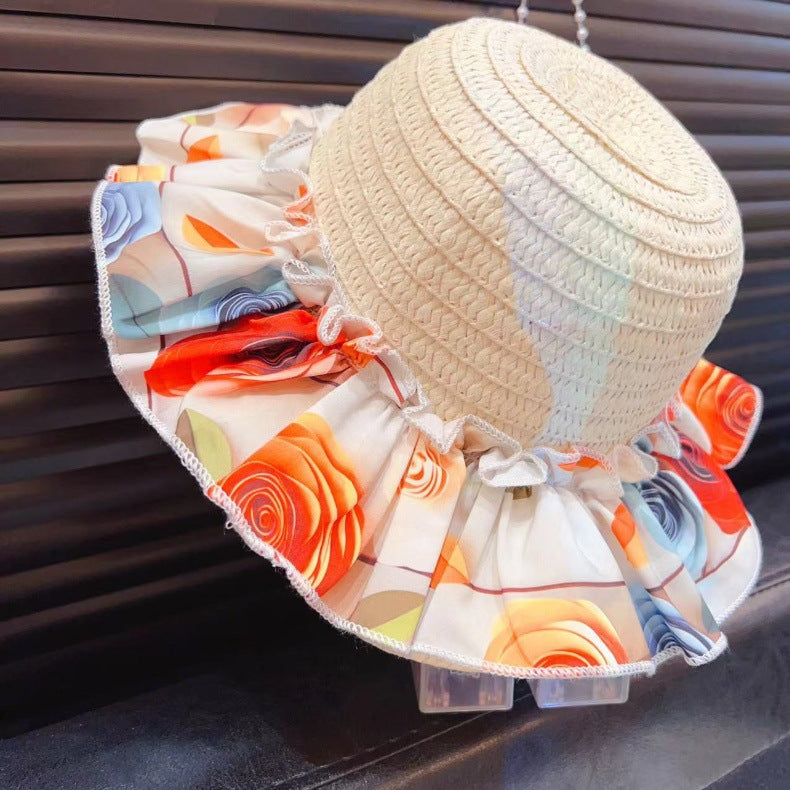 Girls Rose Flower Bowknot Dress 2025 Baby Sweet Princess Dress Sleeveless Vest Dress with Hat  (Available)