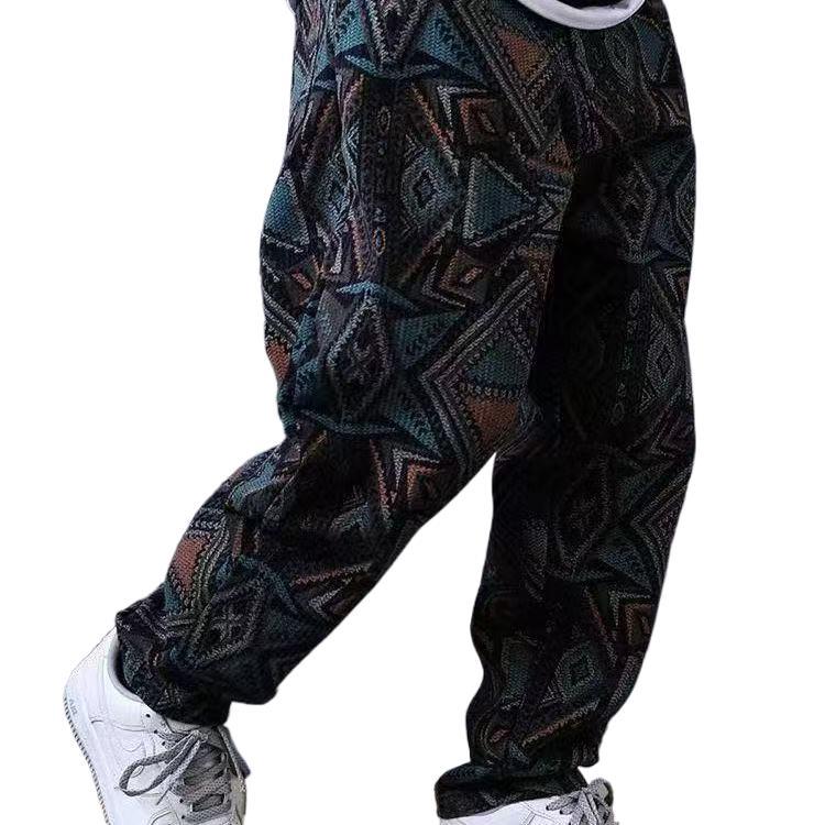 Men's Trendy Niche Retro Loose Harem Ankle Tight Pants (Available)