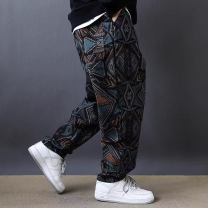 Men's Trendy Niche Retro Loose Harem Ankle Tight Pants (Available)