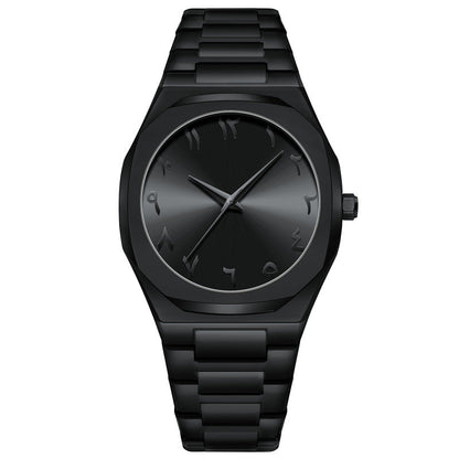 High-grade Alloy Arabic Dial Men's Waterproof Watch   (Available)