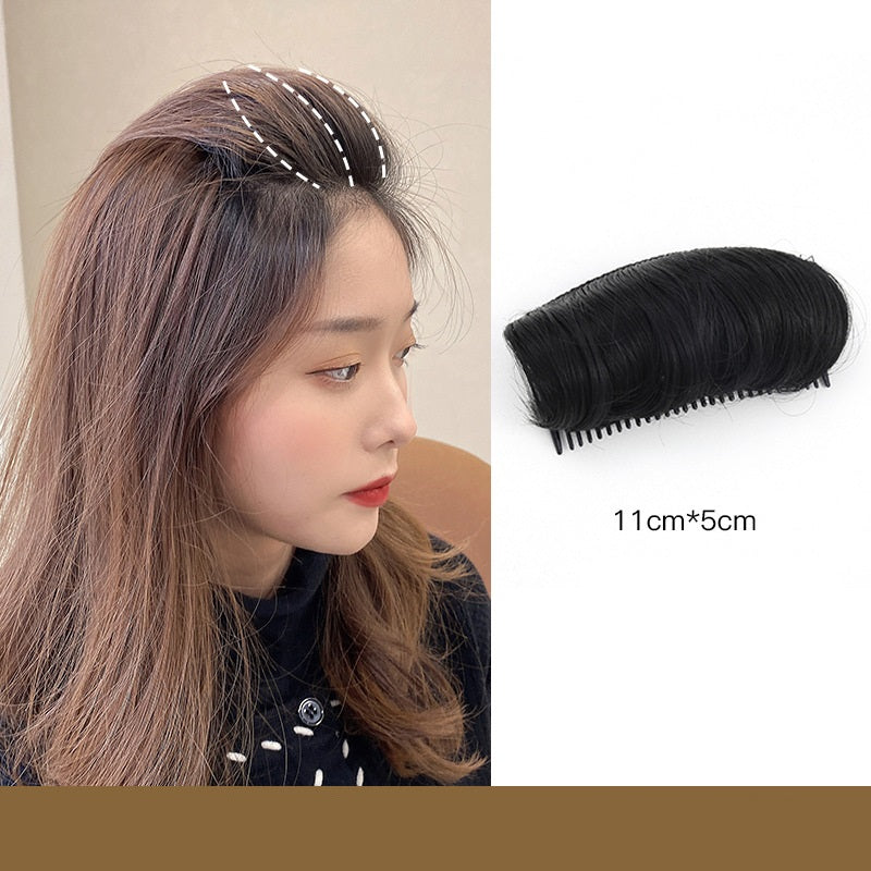Wig piece for women, fluffy hair root, simulated hair pad, invisible hair top heightening and curling tool, hair pad artifact  (Available)