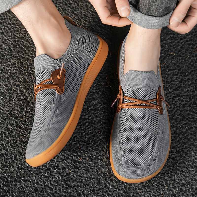 Breathable Mesh Surface Flying Woven Sports Casual Shoes Trendy Running Shoes  (Available)