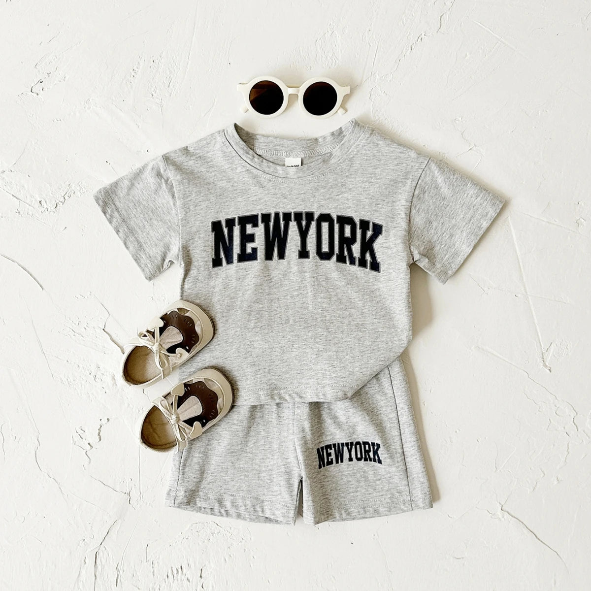 Summer Hot Baby Boys Clothes Pure Cotton Short Sleeved+Shorts Set Letter Printed T-shirt Sports Set Baby Girl Newborn 2PCS