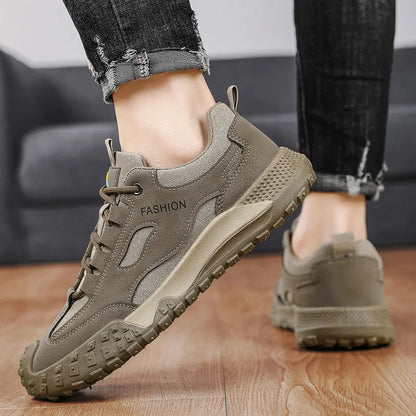 Men's casual sports shoes, soft sole with anti-slip properties, safety shoes for work in the outdoors, outdoor work and leisure   (Available)