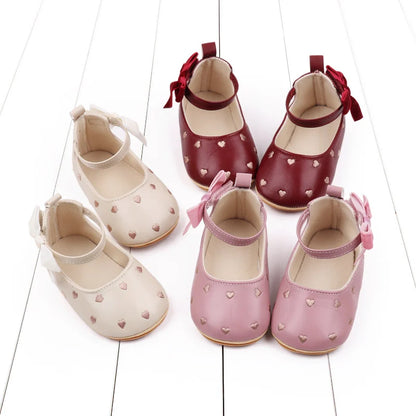 2025 New Baby Girl Shoes Cute Bowknot High Quality PU and TPR Sole Anti-slip Toddler Newborn 0-18 Months Prewalking Sandal