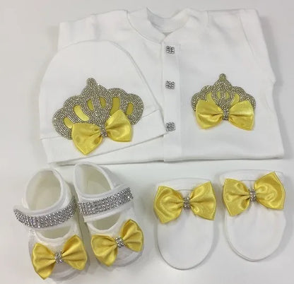 Newborn Boys Romper Clothes Formal Suit 4 Piece Vest Pants and Tie Dresswear Suit Set Welcome Home 40suyi days Celebrity outfit