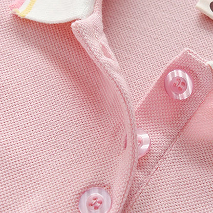 Party Dress Children's Clothing 2025 Baby Girls Pink Dresses Cartoon Rainbow Summer Holiday Dresses Kids Clothes