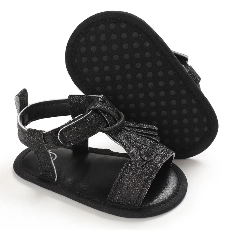 VALEN SINA 0-18M Newborn Baby Girls Summer Shoes Sandals First Walkers Newborn Shoes Casual Soft Sole Sandals Toddler Shoes (Available)