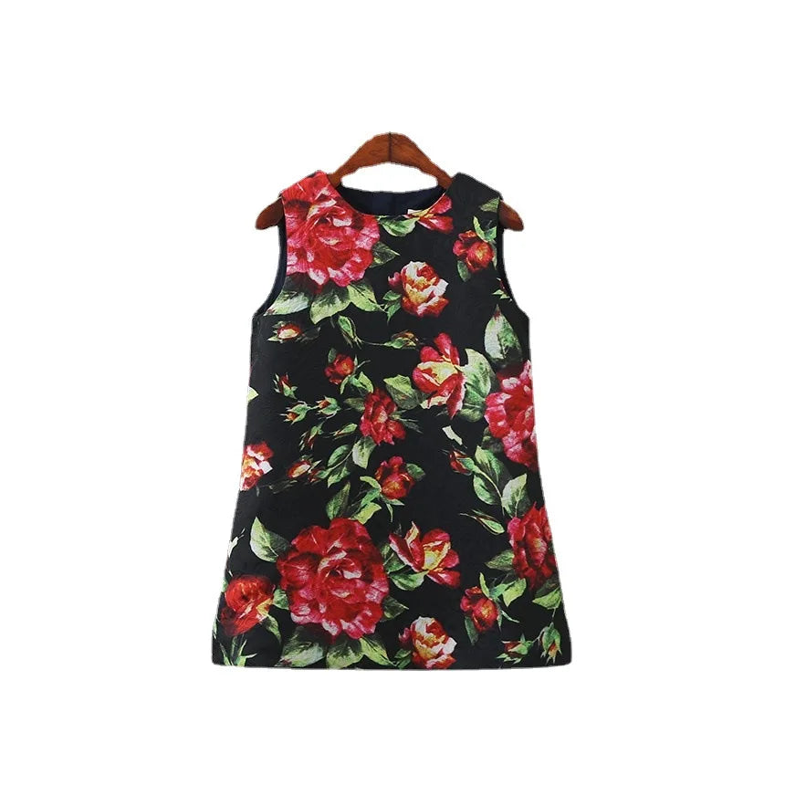 Young Children Vestidos De Fiesta Sleeveless Girls Summer Dresses Princess Girl Dresses European Style Wedding Girl Clothes