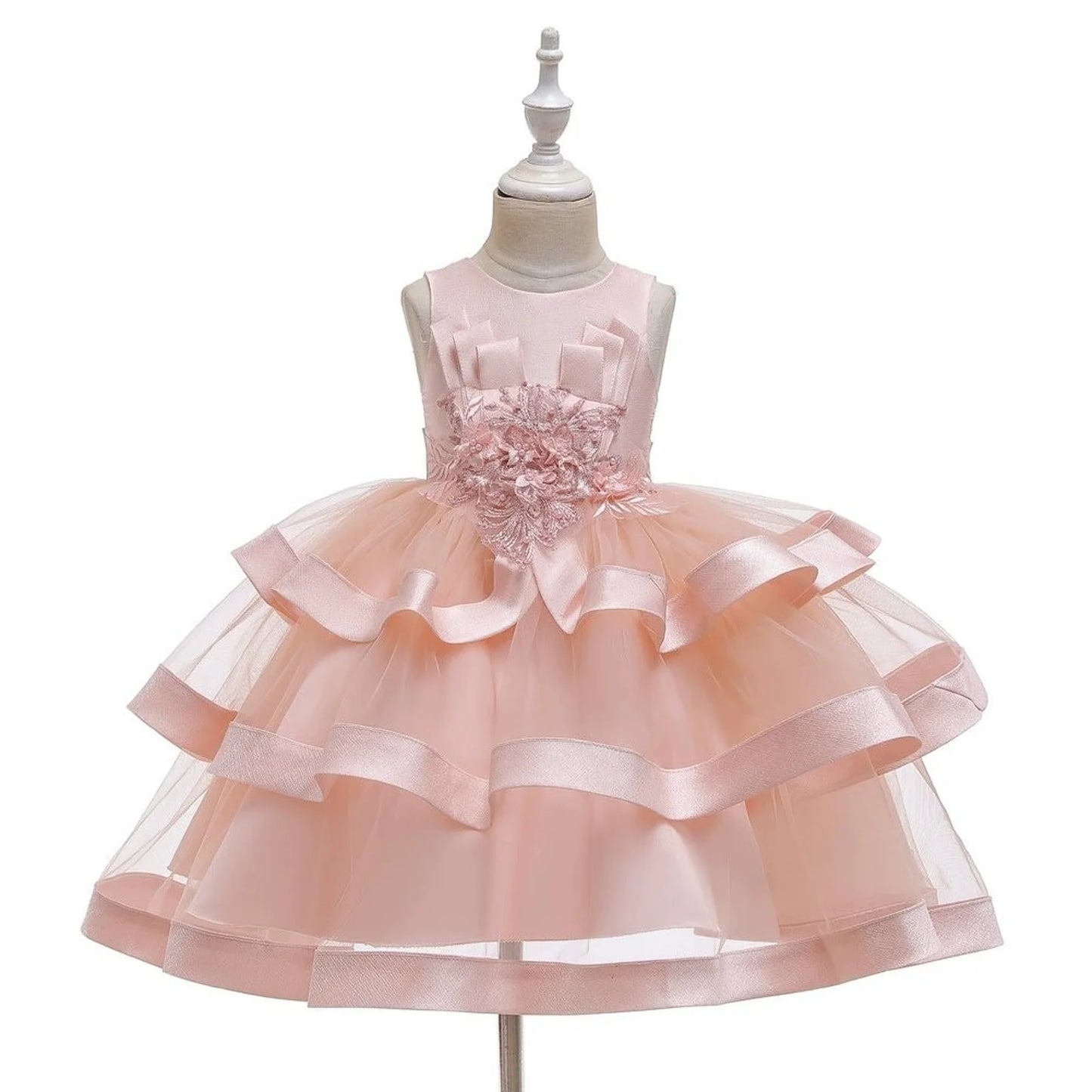 Fashionable Dresses Girl Dress for Girls tutu Kids Clothing Elegent Organza Girls Dresses for Children Princess Party Custumes