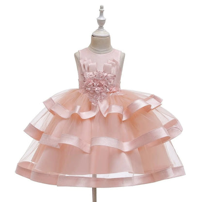 Fashionable Dresses Girl Dress for Girls tutu Kids Clothing Elegent Organza Girls Dresses for Children Princess Party Custumes