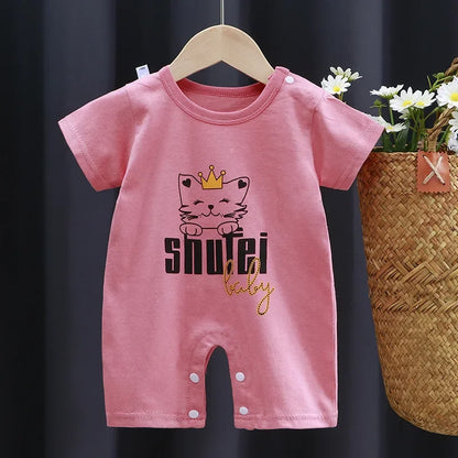 Newborn Baby Boy Clothes Bodysuit For Newborns Summer Romper Baby Girls Clothes Cotton Short Sleeved Jumpsuit