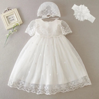 New Infant Dress Newborn Clothes Baby Christening Princess Party Dresses For Baby Girls Kids 1 Year Birthday Christmas 3 12 24M