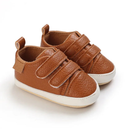 Classic Newborn Baby Shoes White Casual Shoes Boys Girls Shoes Fashion Sneakers Soft Sole Non-Slip Toddler Shoes First Walkers