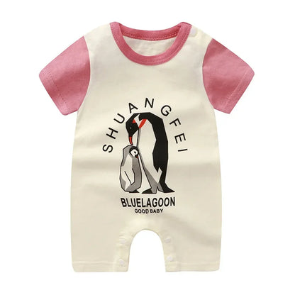 Newborn Baby Boy Clothes Bodysuit For Newborns Summer Romper Baby Girls Clothes Cotton Short Sleeved Jumpsuit