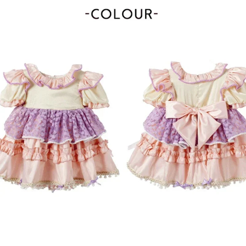 Spanish Girls Dress Baby Girls Party Dress for Kids Girl  Kids Dresses for Girls Prom Dresses Flower Girl Dresses for Weddings