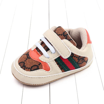 Newborn Infant Girls and Boys Sneakers Recreational Baptism Non-Slip Walking Shoes Fashionable 0-18M Casual Sports Shoes