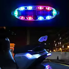 Solar Power LED Warning Night Light Anti-rear Strobe Tail Light Car Flash Light Strobe Warning Light for Car Motorcycle Vehicle (Available)