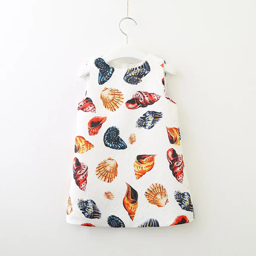 Young Children Vestidos De Fiesta Sleeveless Girls Summer Dresses Princess Girl Dresses European Style Wedding Girl Clothes