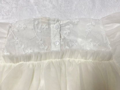 New Baby Dresses Autumn Children's Dresses Girls'dresses With Flowers Yarn Tulle Puffy Sleeve Jasmine Princess Party 1-7 Years