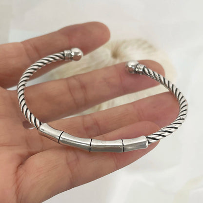 925 Sterling Silver Bracelets for Women Chain Accessories Trend Vintage Simple Heart Pendant Party Jewelry Gift