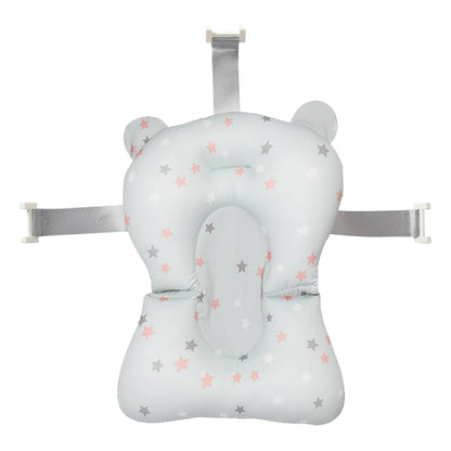 Newborn Baby Bath Cushion Seat Floating Newborn Shower Bath Mat Soft Provides Comfort and Support for Baby 0-12 Months