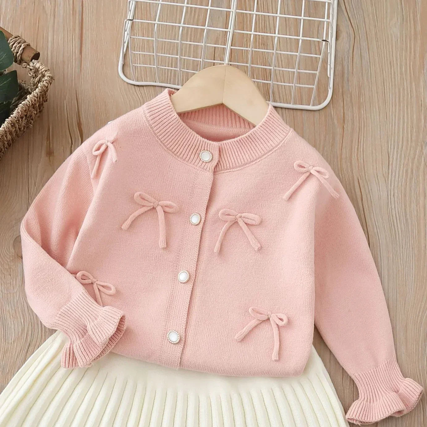 Children's Sweaters Winter Baby Girl Clothes Toddler Girl Cardigan Kids Clothes Girls Baby Girl Winter Clothes Pink Sweater   (Available)