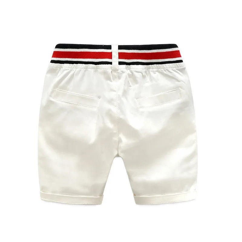 Summer Boys Clothing Sets Cotton Striped Short Sleeve Shirt Pants 2Pcs Suit For 2-6 Years Kids Casual Outfits Gentlemen Suit