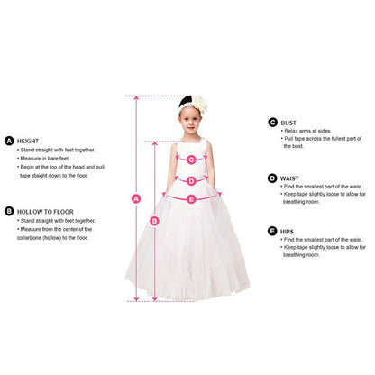 Flower Girl Dresses For Wedding Junior Bridesmaid Vintage Kids Evening Birthday Party Princess Gown Lolita First Communion