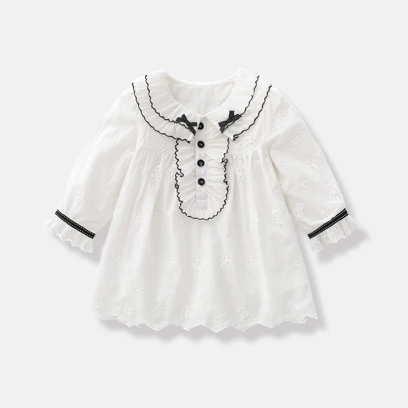 Baby Girl Dress Spring  Autumn Infant Baptismal Dresses Children Birthday Party Fashion Clothing Kids Girls Casual Vestidos