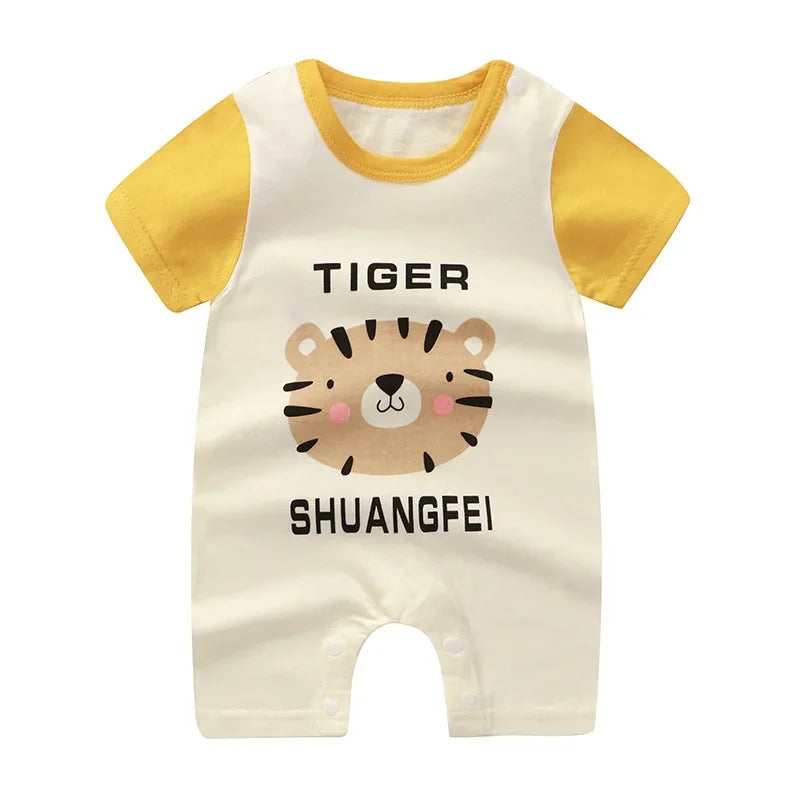 Newborn Baby Boy Clothes Bodysuit For Newborns Summer Romper Baby Girls Clothes Cotton Short Sleeved Jumpsuit