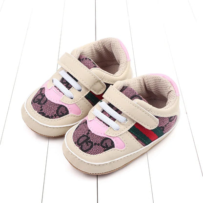Newborn Infant Girls and Boys Sneakers Recreational Baptism Non-Slip Walking Shoes Fashionable 0-18M Casual Sports Shoes