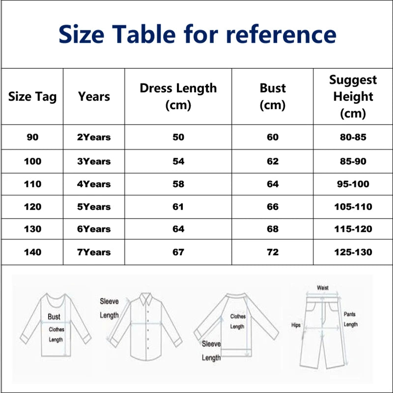 Party Dress Children's Clothing 2025 Baby Girls Pink Dresses Cartoon Rainbow Summer Holiday Dresses Kids Clothes