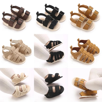 VALEN SINA 0-1Year Newborn Baby Boys Summer Shoes Sandals First Walkers Newborn Shoes Casual Soft Sole Sandals