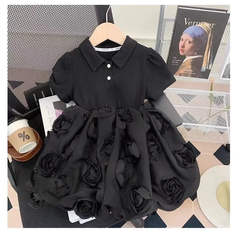 Girls Dresses Summer 2024 New Children Fashion Princess Dress For Baby Birthday Party Clothes Toddler Fashion Costume Kids 2-7Y