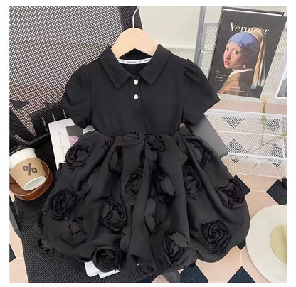 Girls Dresses Summer 2024 New Children Fashion Princess Dress For Baby Birthday Party Clothes Toddler Fashion Costume Kids 2-7Y