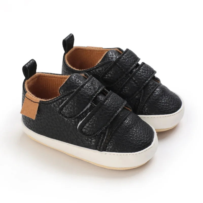 Classic Newborn Baby Shoes White Casual Shoes Boys Girls Shoes Fashion Sneakers Soft Sole Non-Slip Toddler Shoes First Walkers
