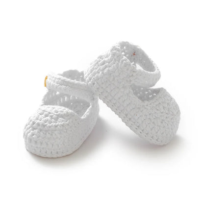 Newborn Baby Girl Shoes 0-1Y Fashion Pure Color Knit Infant Anti-Slip Soft Soled First Walkers Children Winter Walking Prewalker