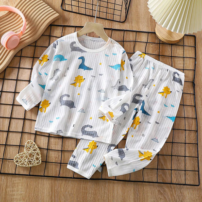 Summer toddler kids boys girls clothes sets for boys girls children clothing casual sports sets pyjamas sleeping pants