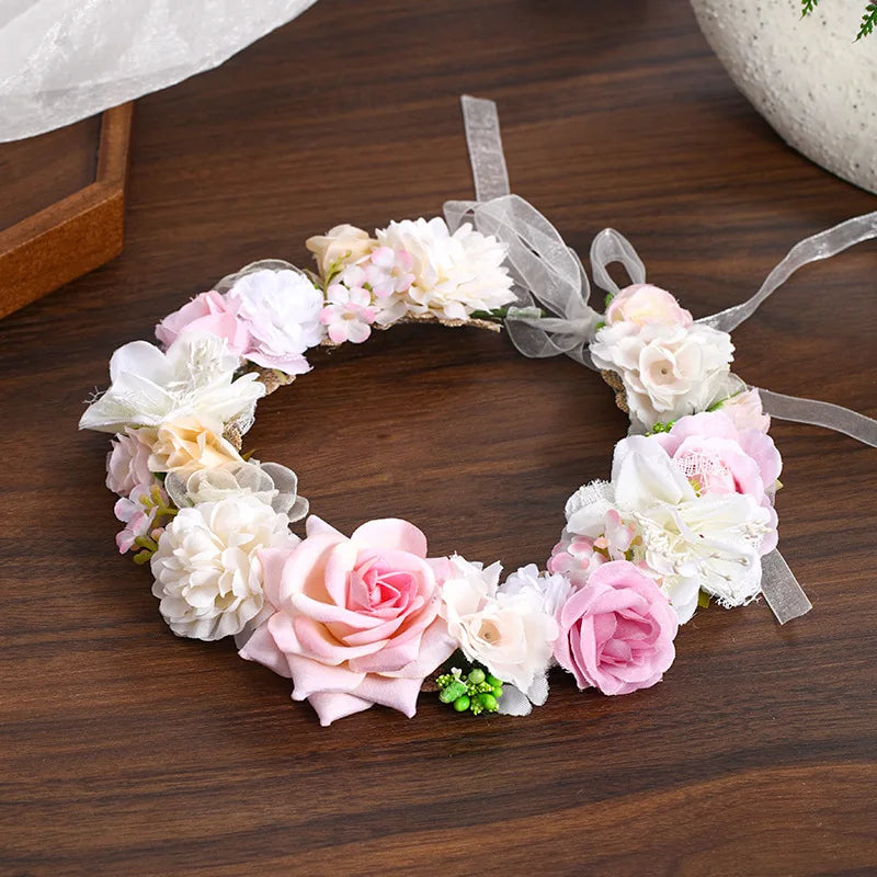 Flower Fairy Girl Dress Vest Sleeveless Shoulder Strap Suspender Princess Petal Skirt Magic Elves Halloween Dress