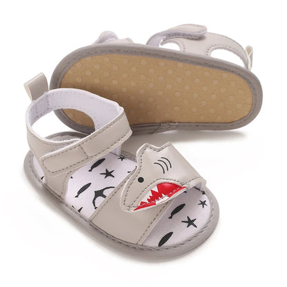 HAIZHIW Cute Cartoon 0-18M Newborn Baby Boys Summer Shoes Sandals First Walkers Newborn Shoes Casual Soft Sole Sandals