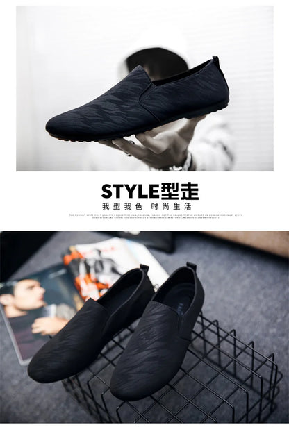 Shoes for Man New Men Fashionable Canvas Breathable Flat Bottomed Walking Shoes with Lightweight Sports Shoes Men's Sneakers (Available)