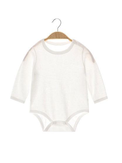 Newborn Girls Clothes 100% Cotton Baby Boy Bodysuit Long Sleeve Summer Birthday Infant Romper Solid Color Solid Baby Clothes