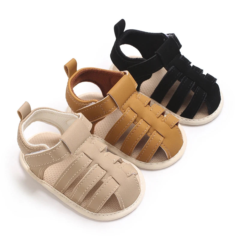 VALEN SINA 0-1Year Newborn Baby Boys Summer Shoes Sandals First Walkers Newborn Shoes Casual Soft Sole Sandals